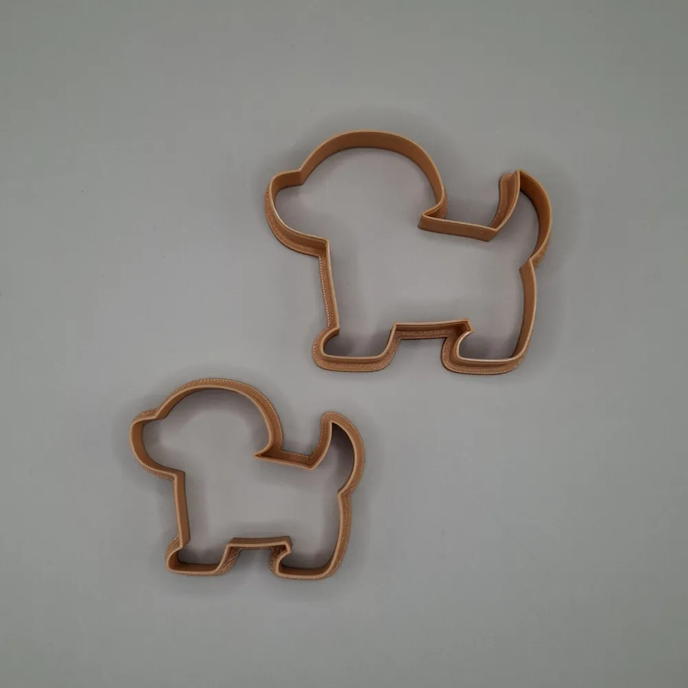 Dog Cutter | Cute Puppy Shape for Cookie and Clay - Free 3D Print Model ...