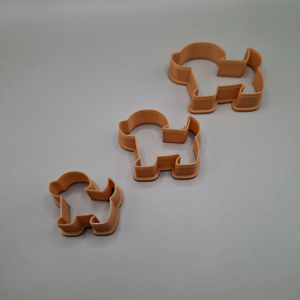 Dog Cutter | Cute Puppy Shape for Cookie and Clay - Free 3D Print Model ...
