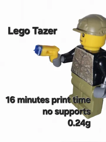 Modelo para impresión 3D: legо tazer — vista de referencia 2