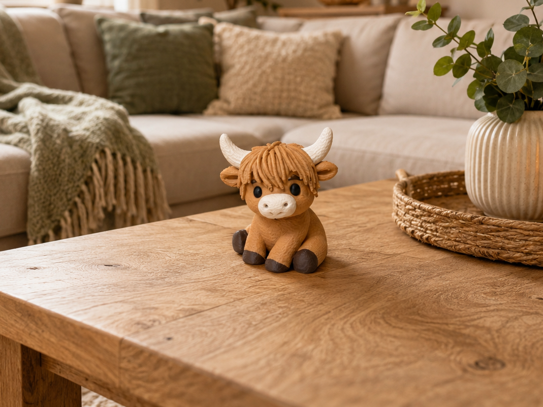Gestrickte Highland Cow