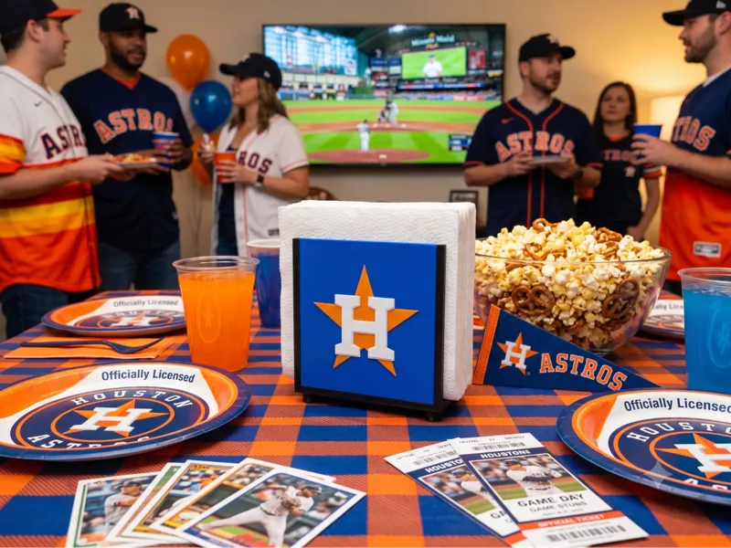 Interchangeable Napkin Holder - Houston Astros