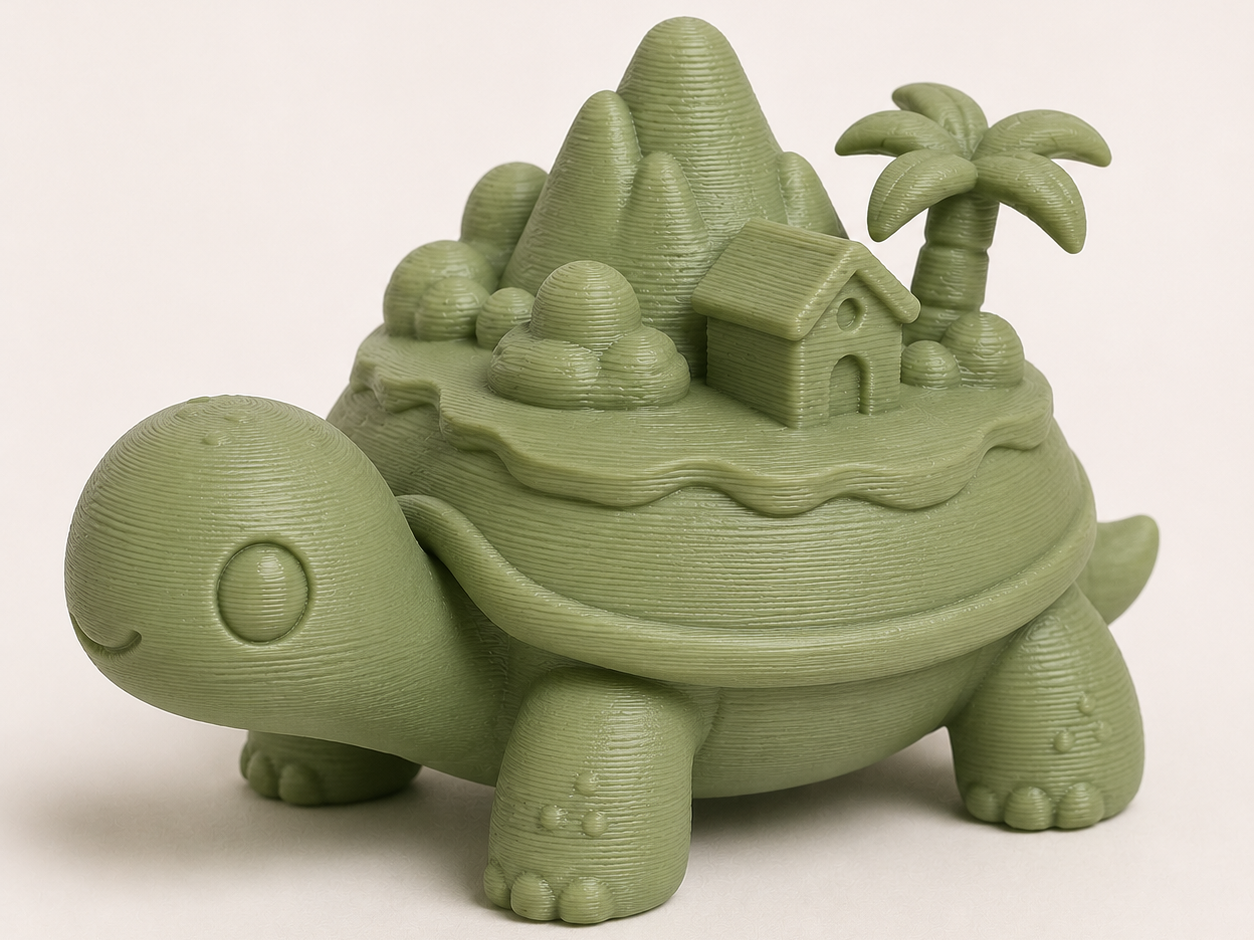 Tortuga isla tropical