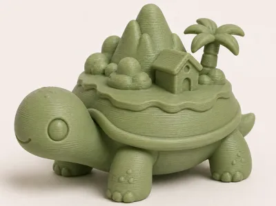 Tropical Island Turtle