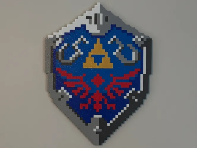 Zelda Hylian Shield Pixel Art