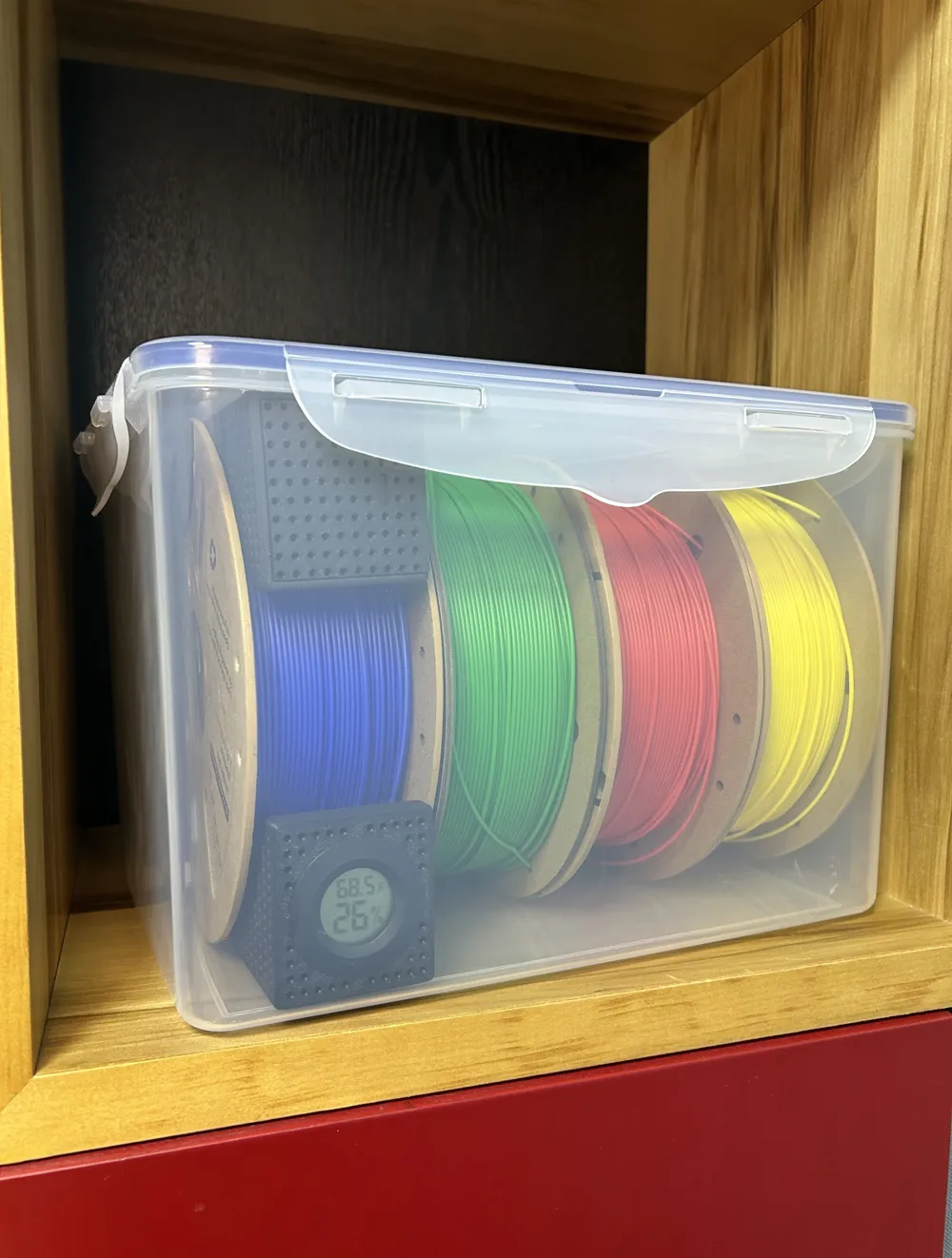 Below Spool Under-Spool Desiccant Container - Free 3D Print Model - MakerWorld