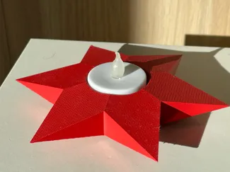 Sternenlicht LED-Teelichthalter im Stern-Design