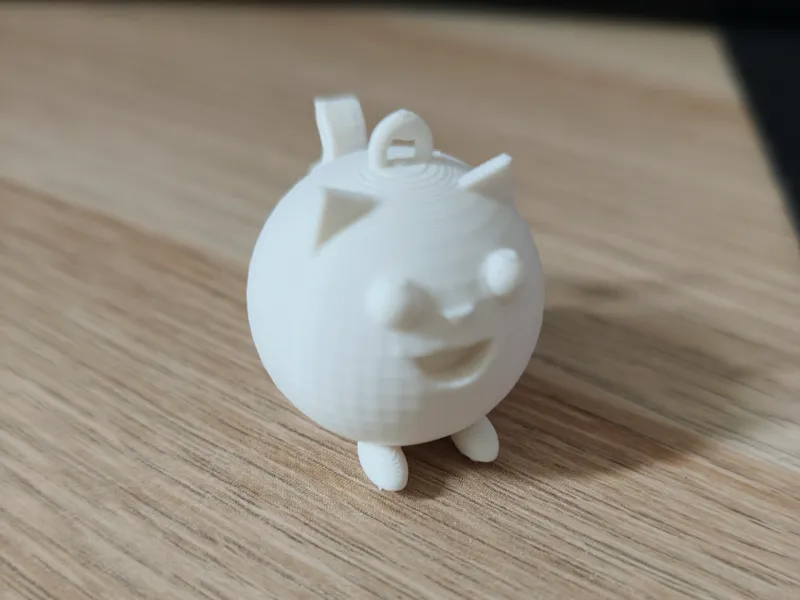 Round cat Keychain Tinkercad