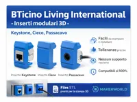 Insert RJ45 pour plaque BTicino Living International — photo 1
