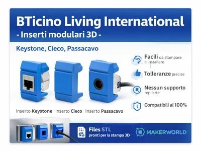 BTicino Living International - RJ45 - Cable Pass-through 