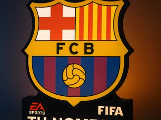 Caja de Luz Escudo FC Barcelona Lampara