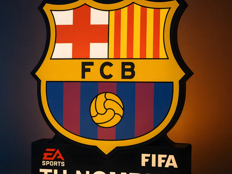 Caja de Luz Escudo FC Barcelona Lampara