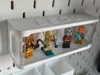 LEGO minifigure sea view house display stand (IKEA Skadis pegboard version)