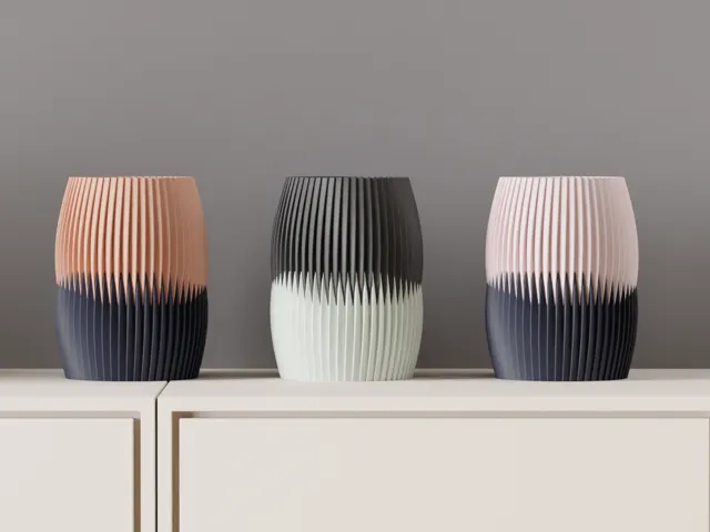 Modern Vase. Two Part Interlocking Vase.