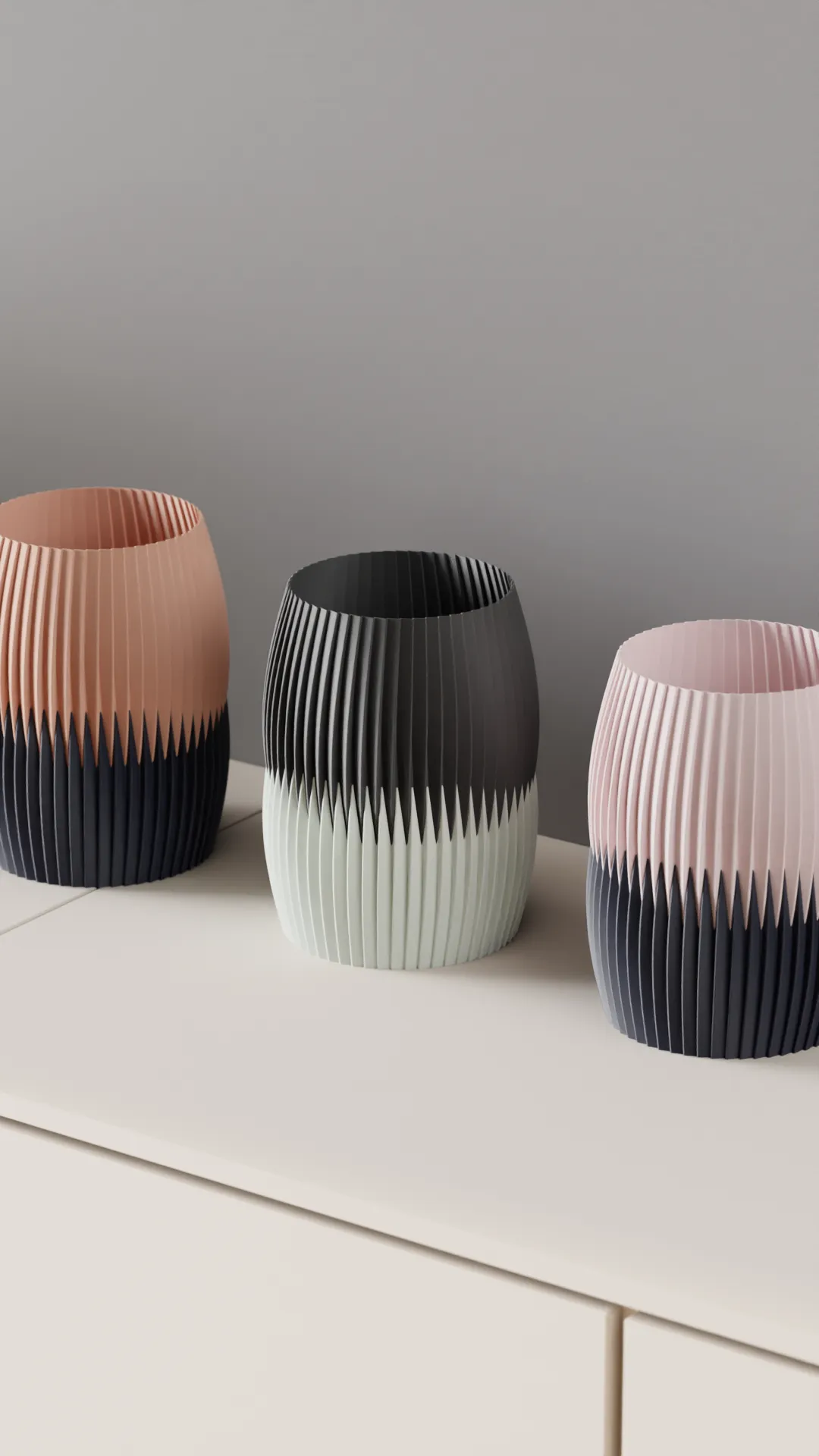 Modern Vase. Two Part Interlocking Vase. view 3