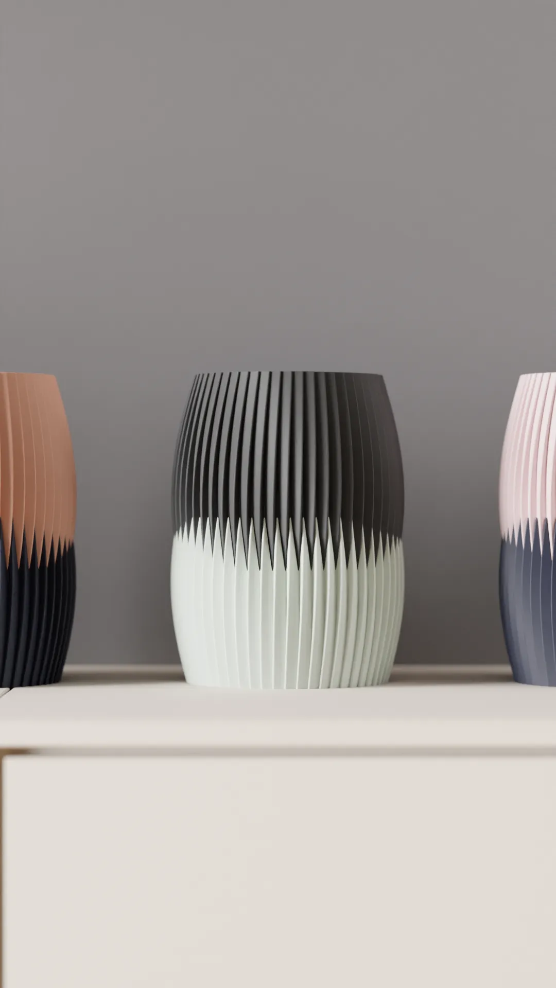 Modern Vase. Two Part Interlocking Vase. view 2