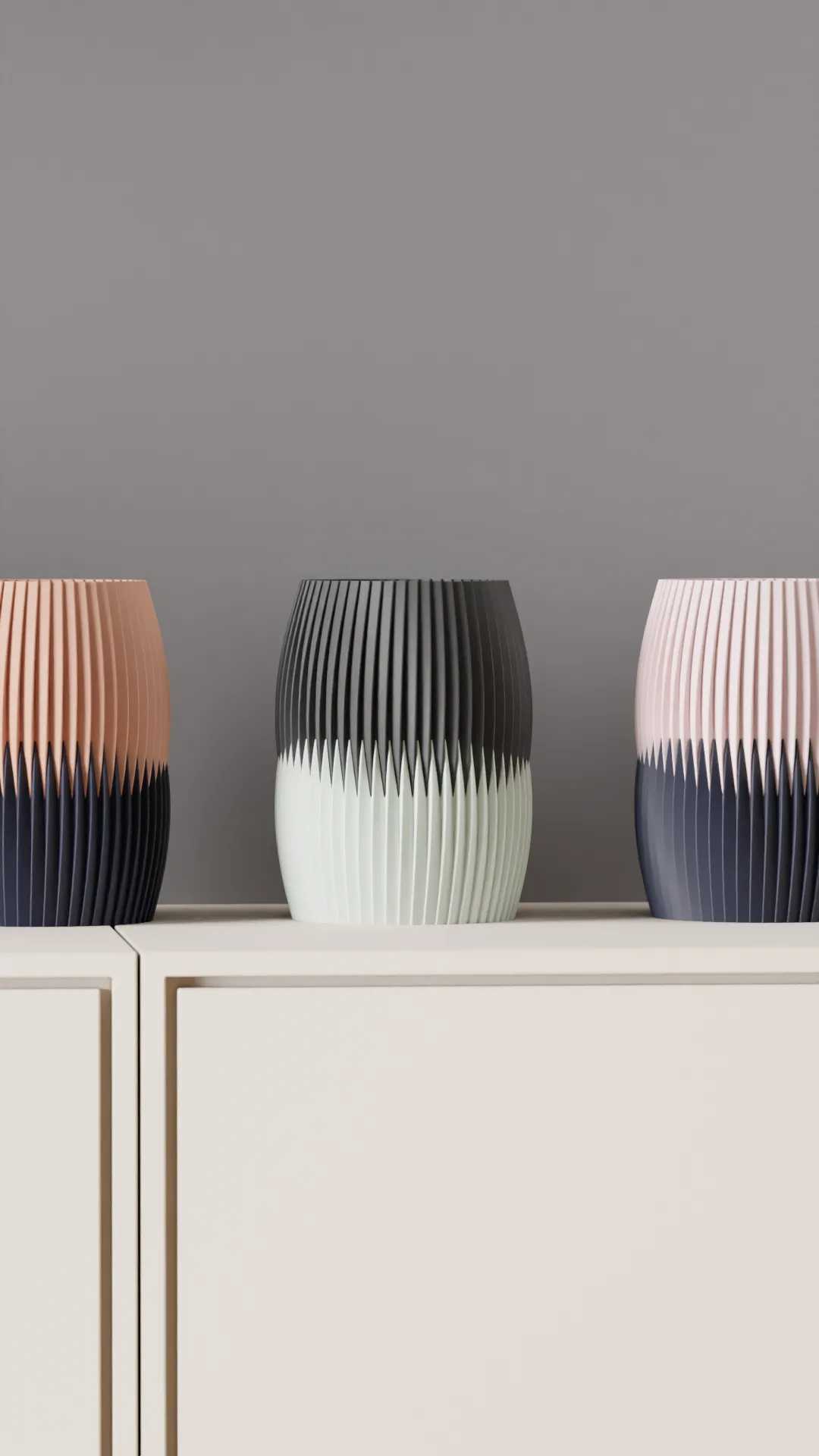Modern Vase. Two Part Interlocking Vase. view 4