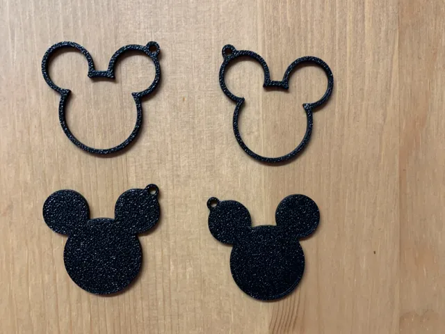 2 Sets Of Mickey Mouse Earrings