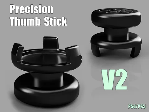 Letrero o emblema decorativo: PS5 Precision Thumb Stick V2 – INSANE Aim Boost — referencia de MakerWorld