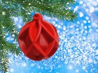 Boule de Noël pleine à côtes — photo 3