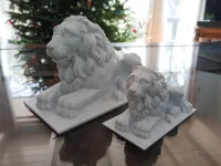Statuette de lion façon marbre — photo 1