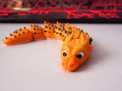 Articulated Dragon – Flexible 3D Print - Free 3D Print Model - MakerWorld