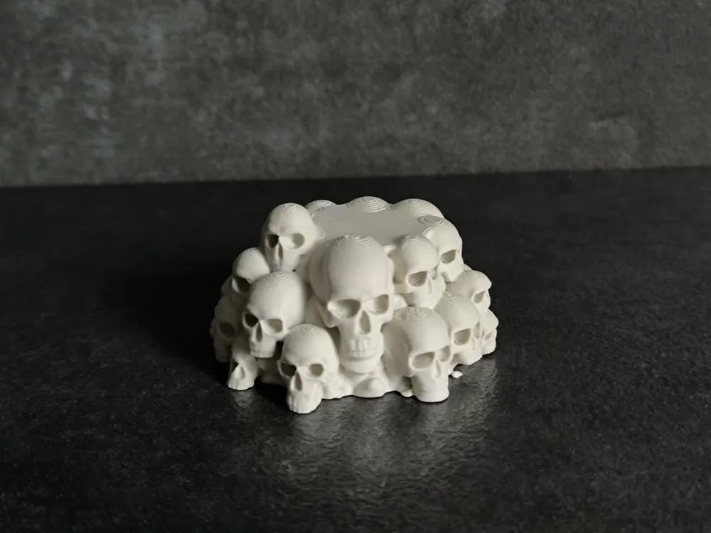 Little Devil on Skulls Altar - Free 3D Print Model - MakerWorld
