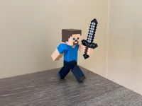 Minecraft Steve - 0.2mm layer, 2 walls, 15% infill