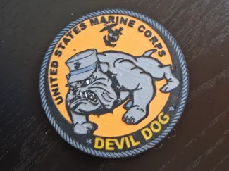 US Marine Corps Devil Dog Coaster