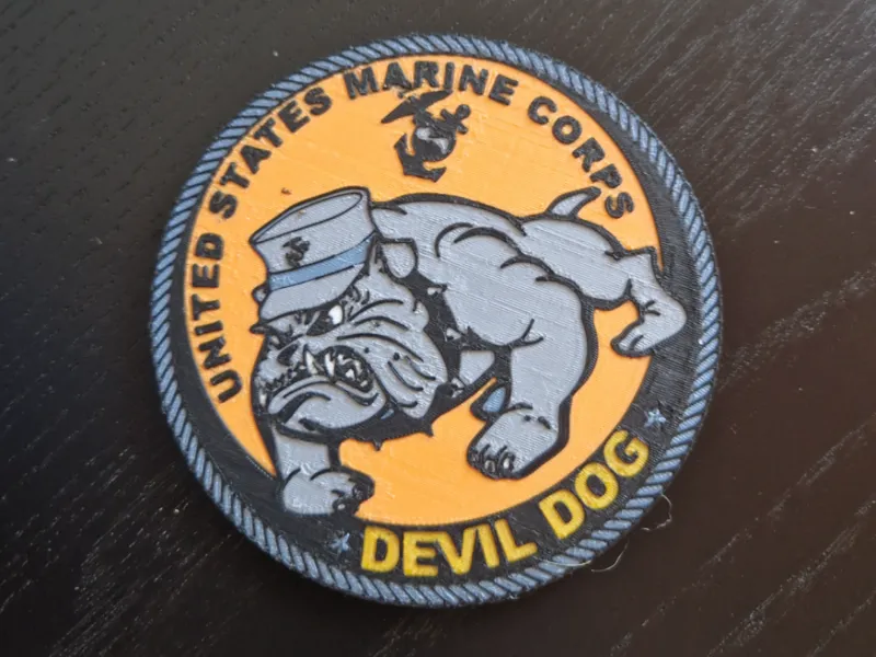 US Marine Corps Devil Dog Coaster