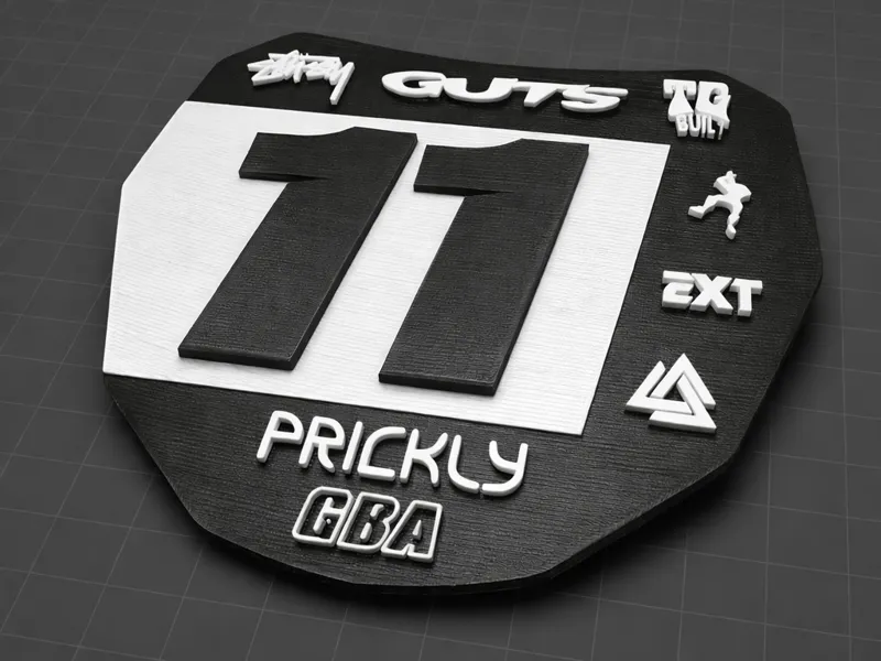number 11 odi plate decal