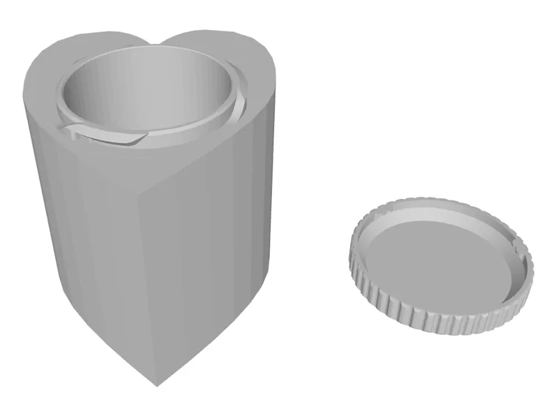 Heart quick lock container