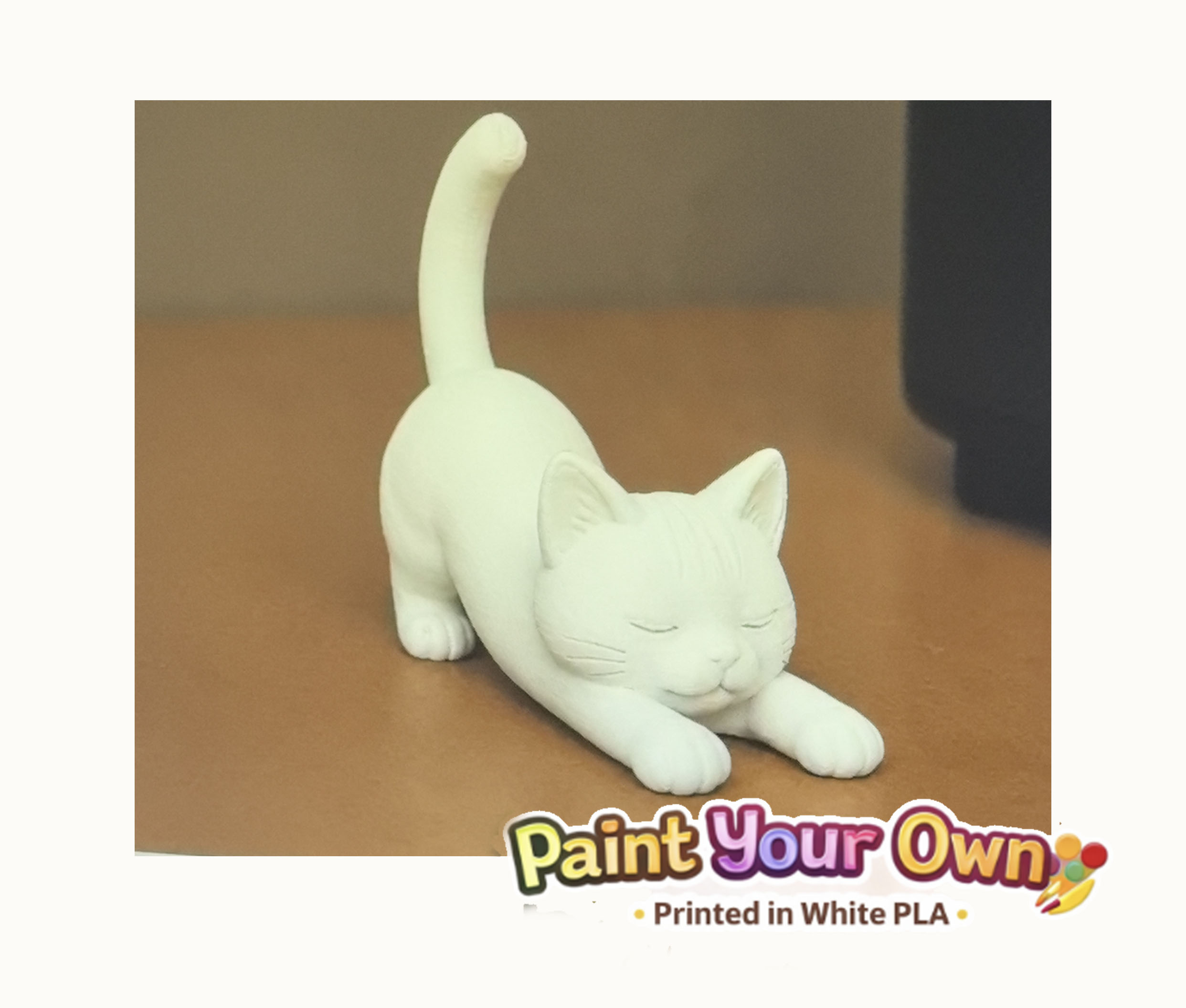 Cat phone stand holder. pet figurine Kitten - 1