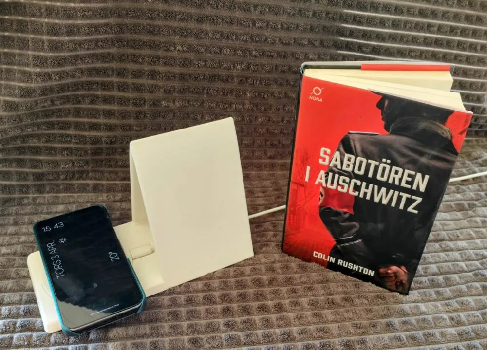 Book Stand with "storage" & Wireless Charging by MadeByMuba MakerWorld ...