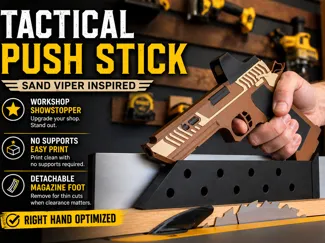 Table Saw Push Stick | Tactical Sand Viper Design