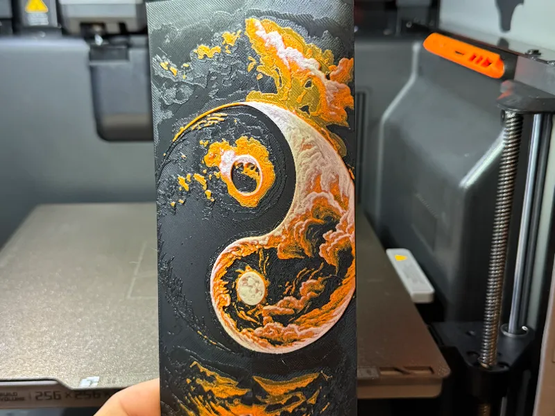 Hueforge Black and White Ying und Yang