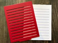 12 Line Stencil - Sized to work with Scrap Paper Tray