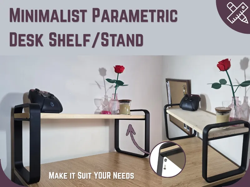 Desk Shelf/Monitor Riser (Parametric)
