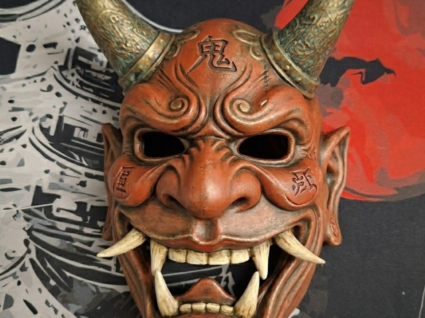 Oni-Maske Tragbar High-Resolution