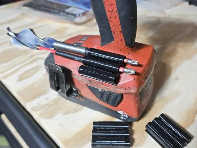 Drill mounted (adhesive) - TPU Flexible Bit Holder
