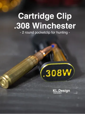 Clip o pieza de sujeción: .308 Winchester 2-round Cartridge Clip — vista de referencia 2