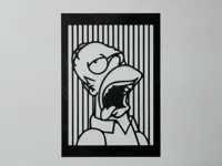 Silhouette murale Homer Simpson — photo 2