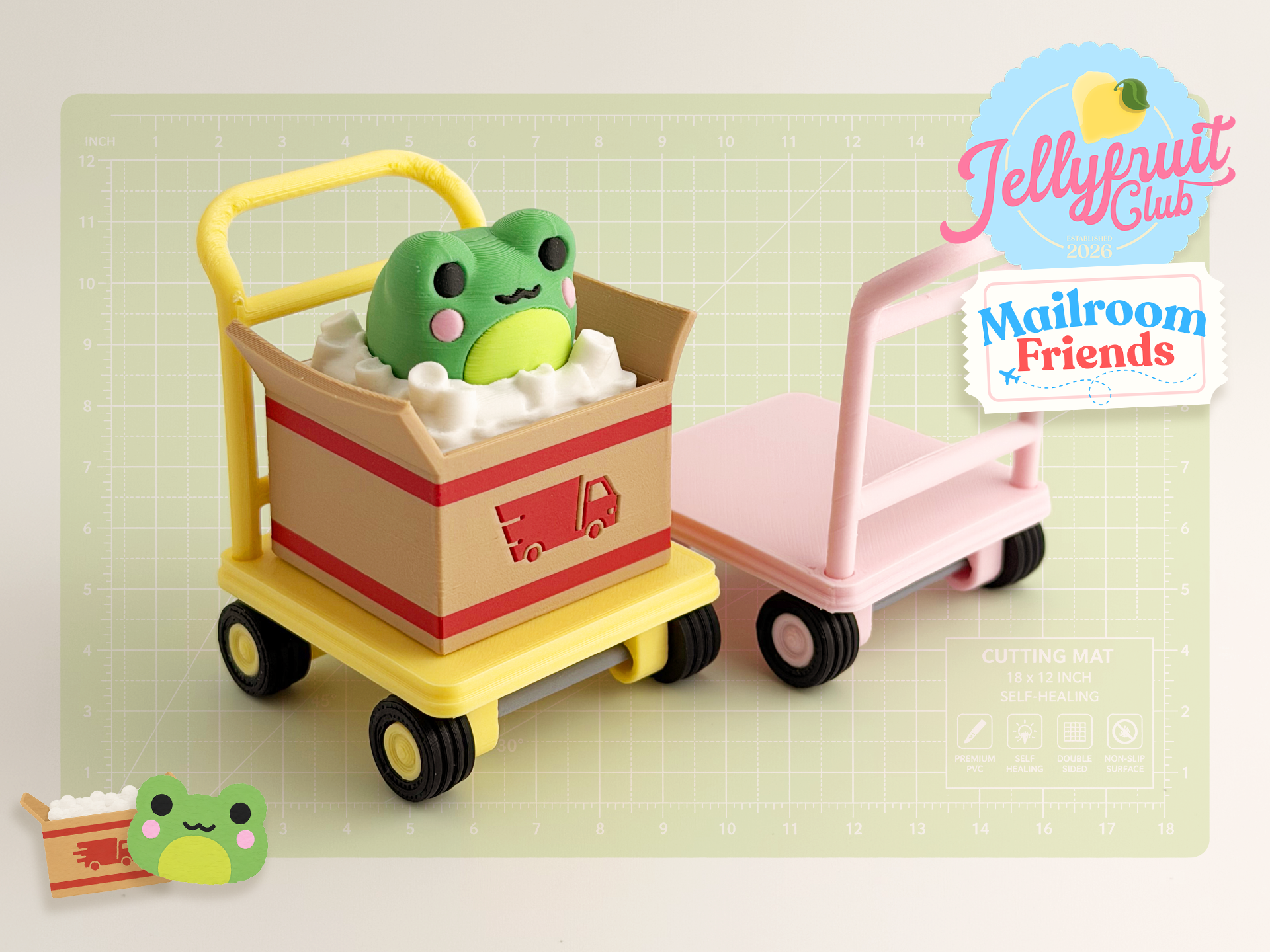 Frog Parcel Clicker with Trolley