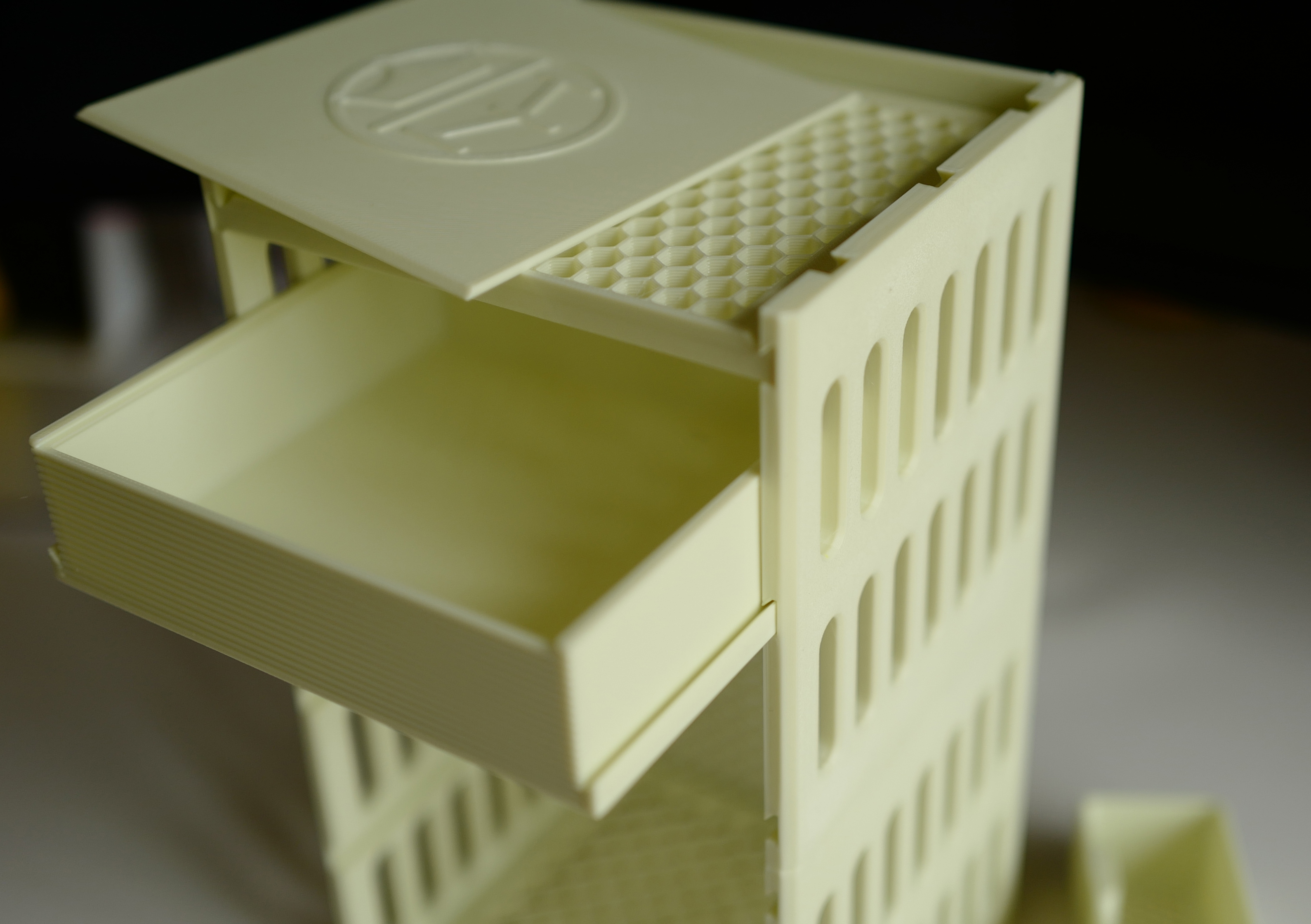 Miniatura 3 do modelo 3D 全打印件模块化卫浴收纳自由组装置物架（自由层板、密封抽屉盒、侧挂置物架，侧挂钩）