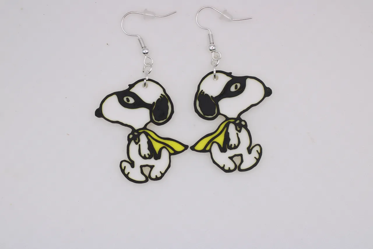 Snoopy, Stich and Yoda Halloween Earrings view 3