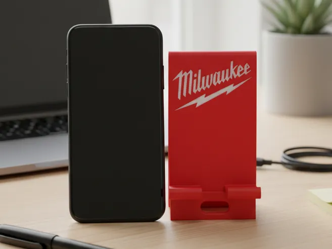 Milwaukee themed phone holder