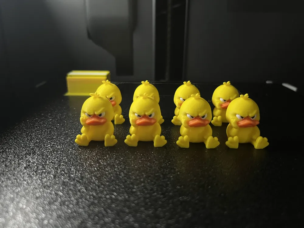 Printable Grumpy Grumpy Duck Keychain with or without support - Free 3D Print Model ...