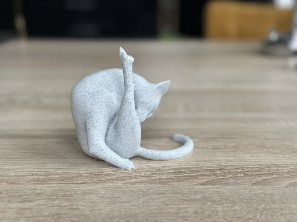 Funny cat pose by 3Dcrabi MakerWorld: Download Free 3D Mod…