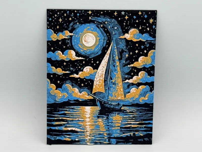Starry Night Boat Hueforge