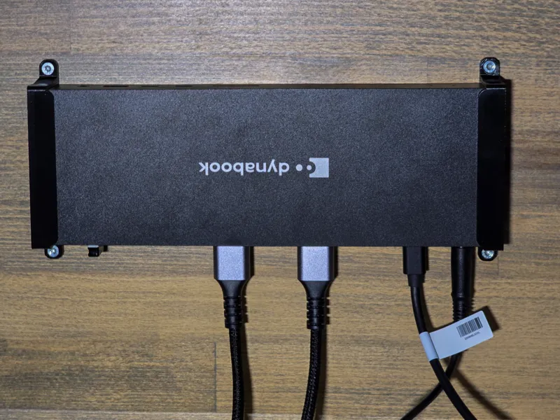 Under desk mounting for Dynabook Docking Station