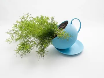 Modelo para impresión 3D: Pouring Plant - Spilled Cup — vista de referencia 3